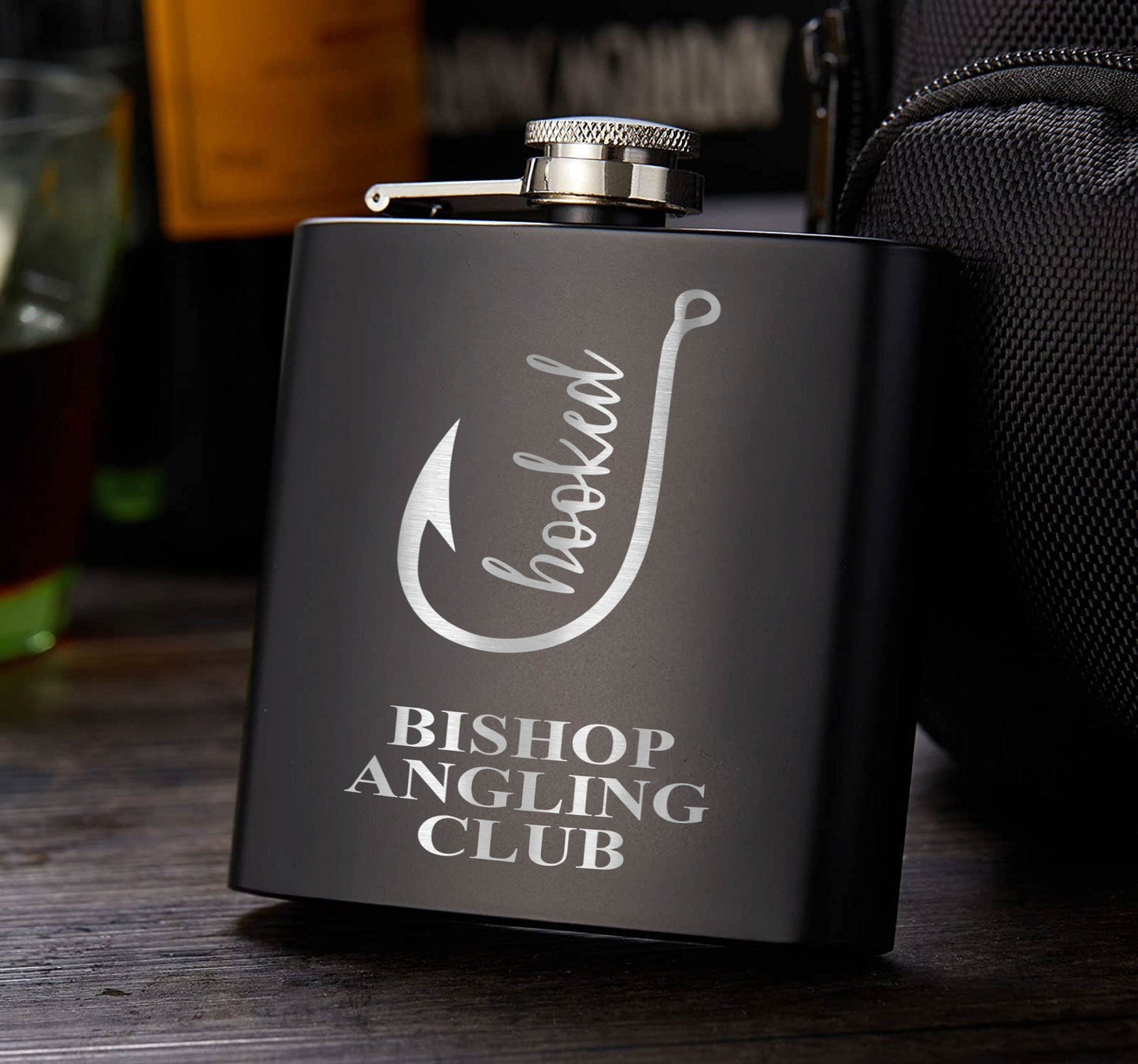 Personalized 6oz or 8oz Fisherman's Flask